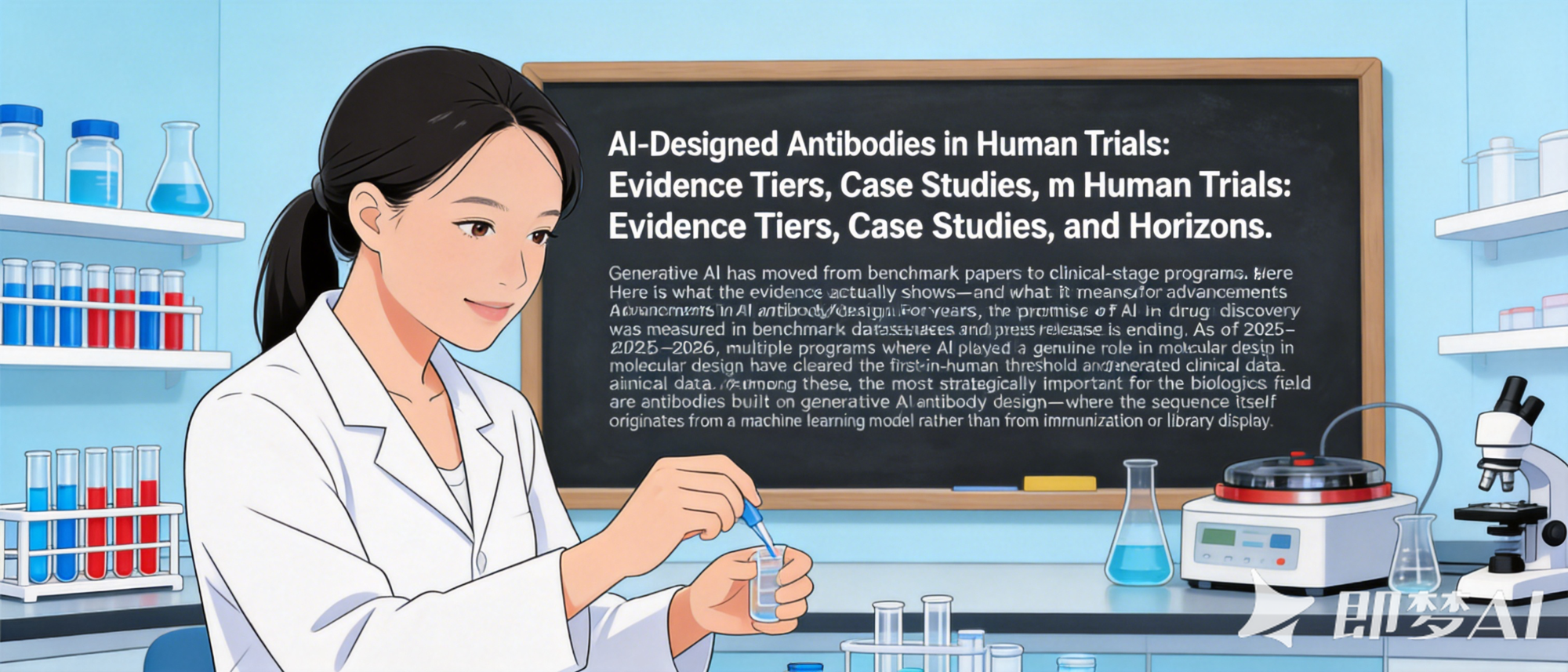 AI-designed antibodies entering human clinical trials — evidence tiers and case studies