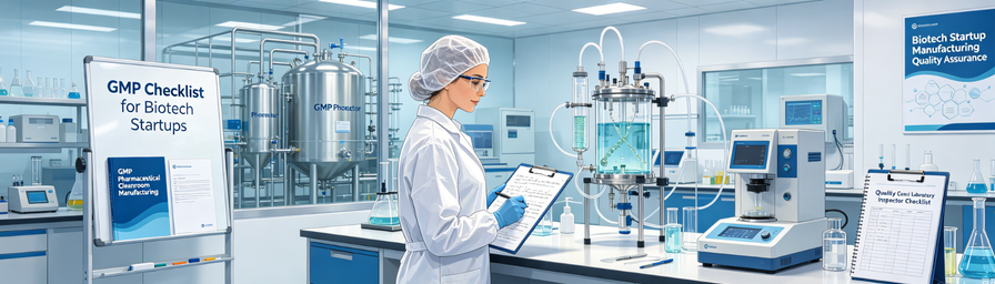 Biopharmaceutical Manufacturing GMP Checklist for Biotech Startups